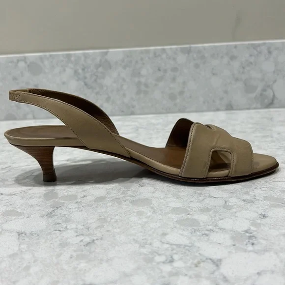 Hermes slingbacks. 36